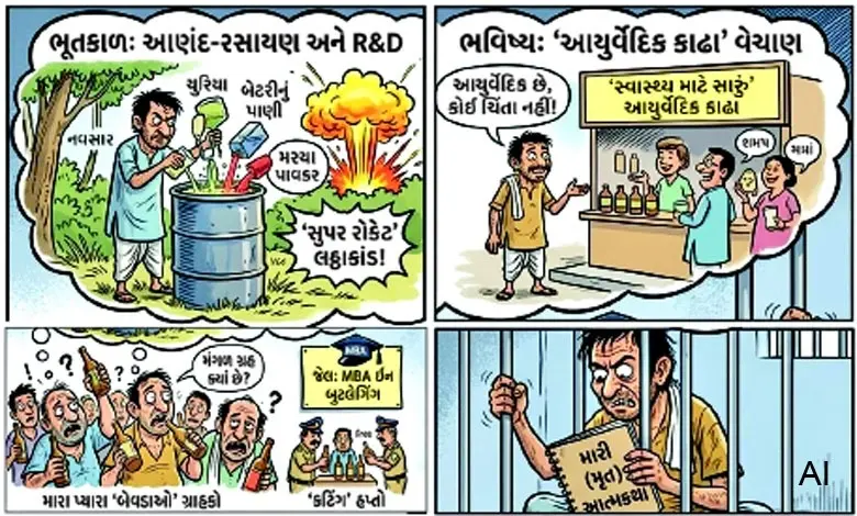 જેનો આત્મા ગુજરી ગયો છે એવા બુટલેગરની આત્મકથા...