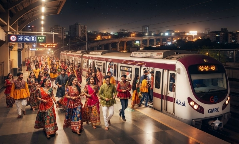 અમદાવાદમાં નવરાત્રિ નિમિત્તે મેટ્રો મોડી રાત્રે 2 વાગ્યા સુધી દોડશે, જાણો ટિકિટનો ભાવ કેટલો રહેશે?