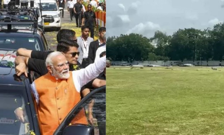 વડોદરામાં PM મોદીના કાર્યક્રમ માટે યુનિવર્સિટીનું પેવેલિયન ફાળવાતાં વિવાદ: નિયમો નેવે મૂકાયાનો આક્ષેપ, આંદોલનની ચીમકી