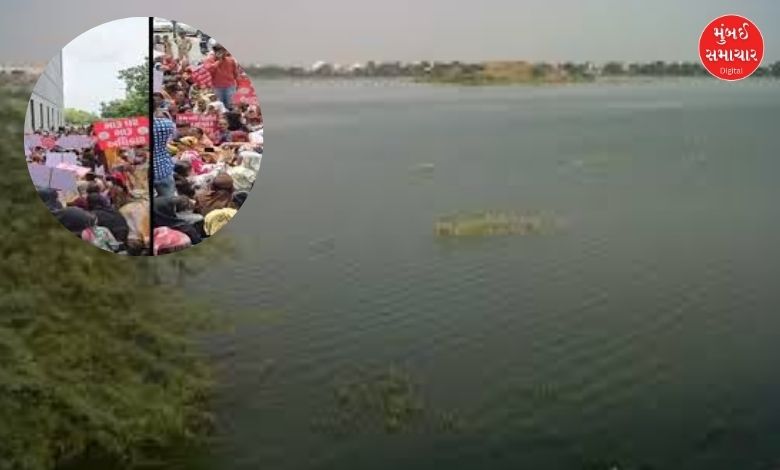 ચંડોળા તળાવ વિસ્થાપિતોનો વિરોધ, 6 મહિના વીતવા છતાં મકાન ન મળતા એએમસી કચેરીએ હોબાળો