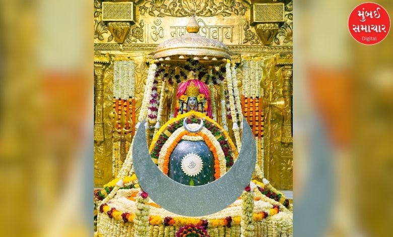 શ્રાવણી પૂનમે સોમનાથમાં શિવ-ચંદ્ર ભક્તિનો અદભુત સંગમ! નિહાળો દાદાનો 'ચંદ્ર દર્શન શૃંગાર'