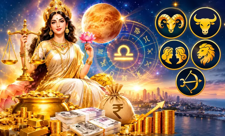 શુક્રનું તુલા રાશિમાં મહાગોચર! આગામી એક મહિના સુધી આ પાંચ રાશિના જાતકો પર વરસશે અપરંપાર ધન-દોલત