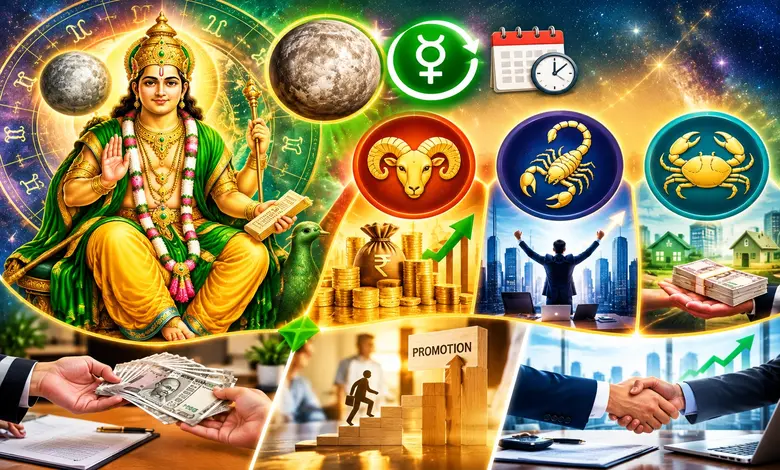 બુધ બદલશે પોતાની ચાલ: 24મી ઓક્ટોબરથી 21 દિવસ સુધી વક્રી રહેશે બુદ્ધિનો દાતા, આ ત્રણ રાશિઓને થશે અઢળક ધનલાભ