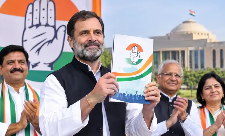 ગાંધીનગર મનપા ચૂંટણી માટે કોંગ્રેસનો ઢંઢેરો જાહેર, ‘સુવિધા નહીં તો ટેક્સ નહીં’ સહિતના વાયદા