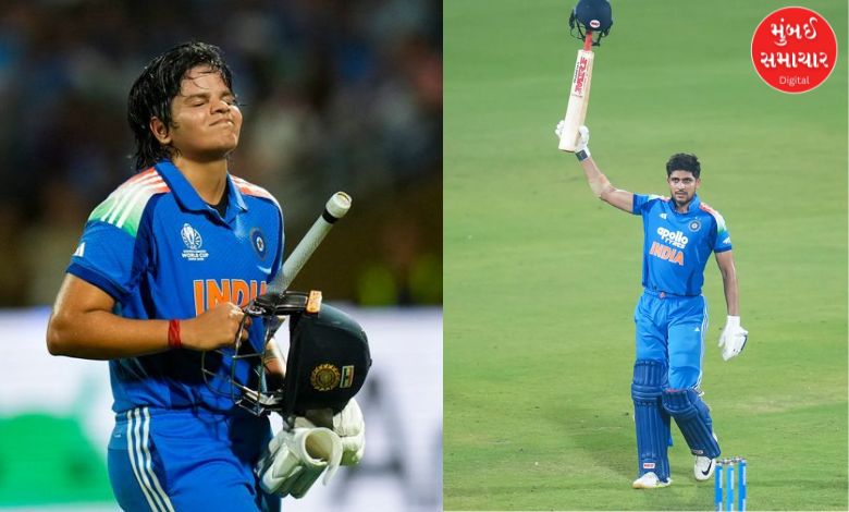 ICC એવોર્ડમાં શુભમન અને શેફાલીનો ડંકો, જીત્યો પ્લેયર ઑફ ધ મંથનો એવોર્ડ