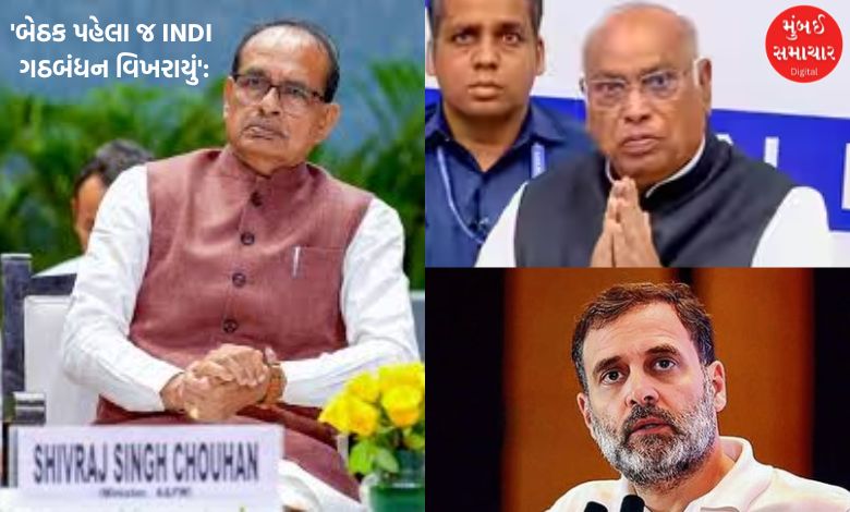 'બેઠક પહેલા જ INDI ગઠબંધન વિખરાયું': શિવરાજ સિંહ ચૌહાણે કોંગ્રેસ અને વિપક્ષ પર સાધ્યું નિશાન