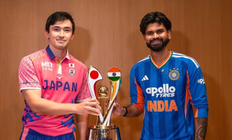 જાપાન સાથે મૅચ ટી-20ની, પણ ભારતીયો રમે છે ફૂટબૉલ: પ્રેક્ષકોના મનોરંજન માટે ગુજરાતી ગીતોની ધૂન