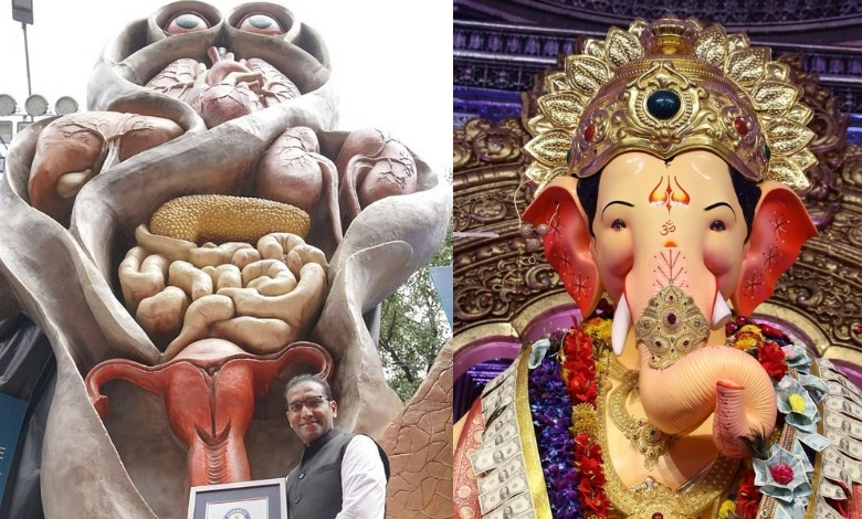 લાલબાગચા રાજાના દરબારમાં અંગદાનનો મોટો સંદેશ: 15.59 મીટરની વિશાળ પ્રતિમાએ રચ્યો 'ગિનિસ વર્લ્ડ રેકોર્ડ'