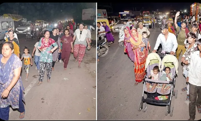 કચ્છમાં મા આશાપુરાના ચરણોમાં શ્રદ્ધાનો મહાસાગર: માતાના મઢ તરફ પદયાત્રીઓનો અવિરત પ્રવાહ, માર્ગો પર 24 કલાક સેવા કેમ્પો ધમધમ્યા