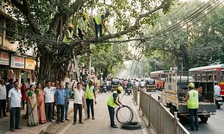 મુંબઈના વૃક્ષો થશે કેબલ-વાયર મુક્ત