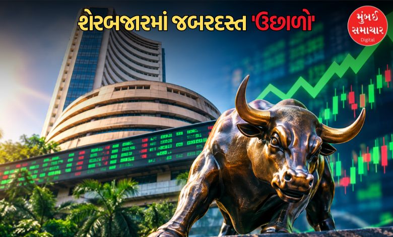 શૅરબજારમાં જોરદાર તેજી: સેન્સેક્સમાં 1,534 પોઇન્ટનો ઉછાળો, નિફ્ટી 23,000ની નજીક