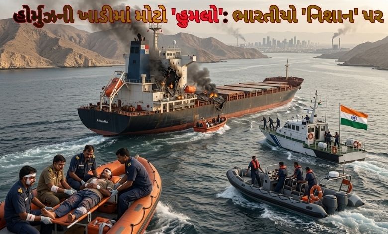 સ્ટ્રેટ ઓફ હોર્મુઝમાં જહાજ પર હુમલો: 11 ભારતીયને પહોંચી ગંભીર ઈજા, વિદેશ મંત્રાલય આકરા પાણીએ