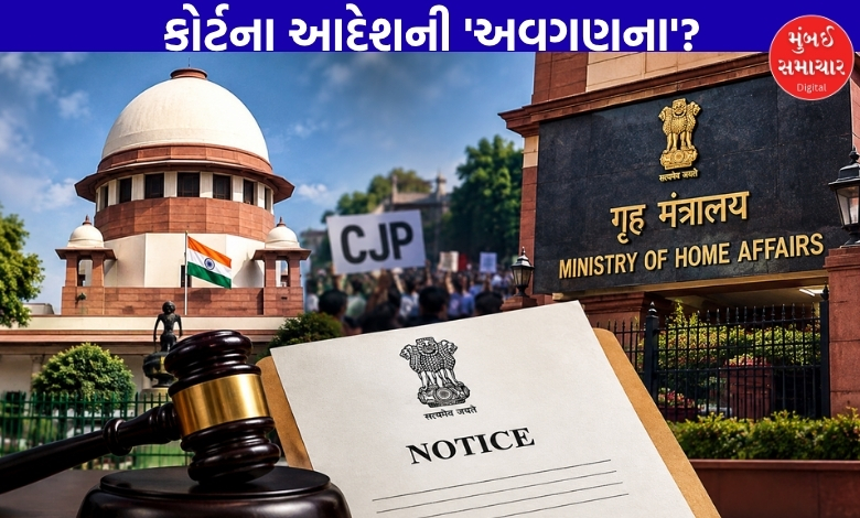 દિલ્હીમાં CJP આંદોલનઃ સુપ્રીમ કોર્ટના આદેશનો અનાદર કરવા બદલ ગૃહ મંત્રાલયને નોટિસ, 2 દિવસમાં માગ્યો જવાબ...