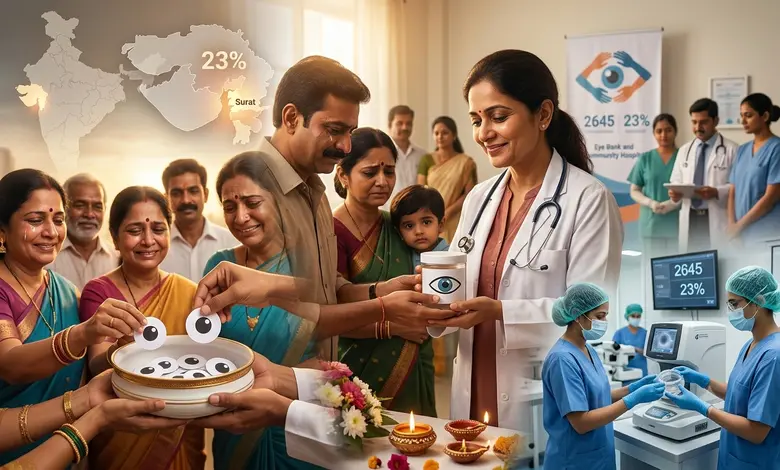 સુરત જિલ્લાની વિવિધ આરોગ્ય સંસ્થાઓને છેલ્લા બે વર્ષમાં કુલ ૨,૬૪૫ ચક્ષુદાન પ્રાપ્ત થયા