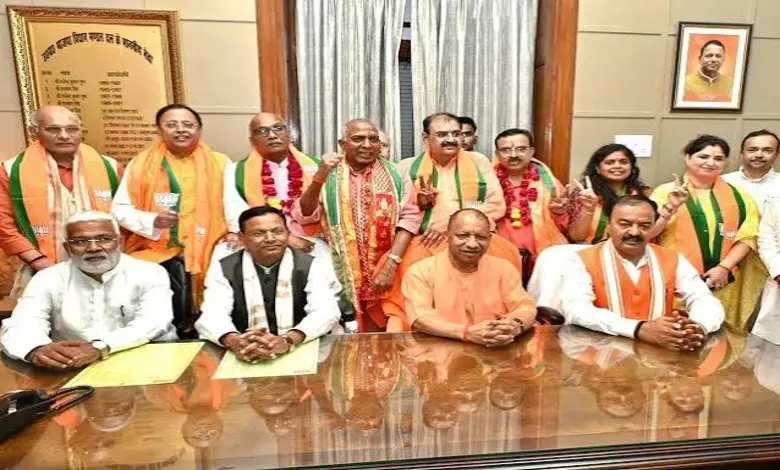 ઉત્તર પ્રદેશમાં રાજયસભાના 10 ઉમેદવારો બિનહરીફ ચૂંટાયા, ભાજપના આઠ અને સપામાંથી બે સાંસદ ચૂંટાયા