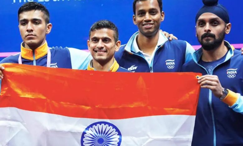 Indian squash team wins gold