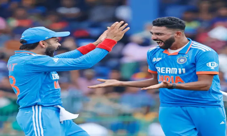 India vs Sri Lanka Asia Cup 2023 Final: Mohammed Siraj celebrates taking a wicket