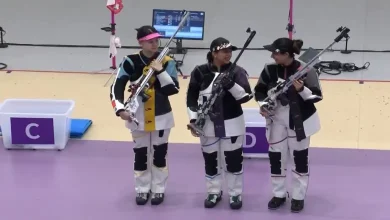 Indian shooter Sift Kaur Samra wins gold in the women's 50m rifle Individual event at the Asian Games 2023