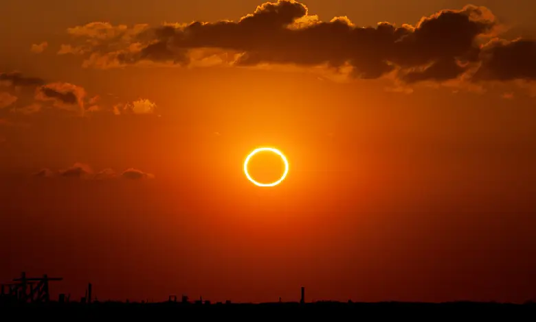 Annular solar eclipse on October 14, 2023