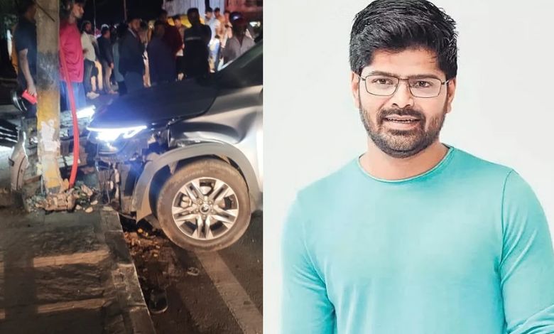 The actor nagabhushan car speed crushed the couple