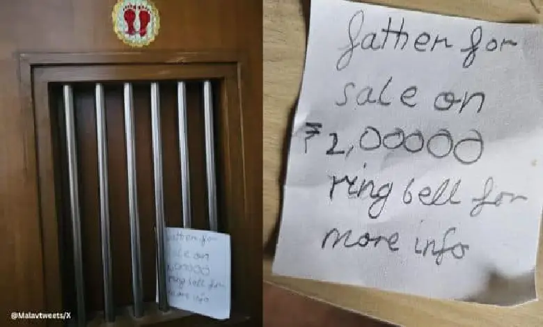 Eight-year-old girl puts up 'father for sale' poster after a minor disagreement