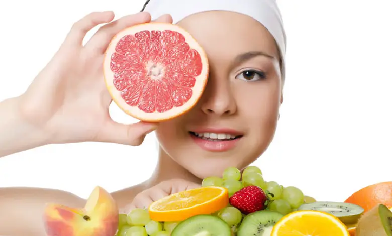 Healthy fruits for glowing skin