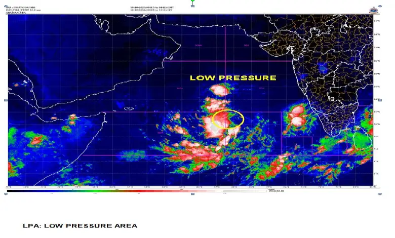 Low-pressure areas expected to develop in Arabian Sea and Bay of Bengal