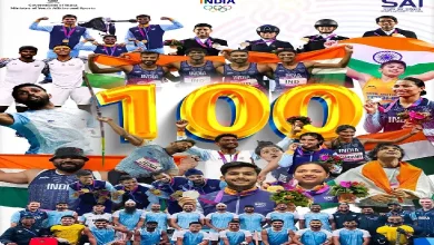 Prime Minister Narendra Modi hails India's historic 100th medal at the Asian Games 2023
