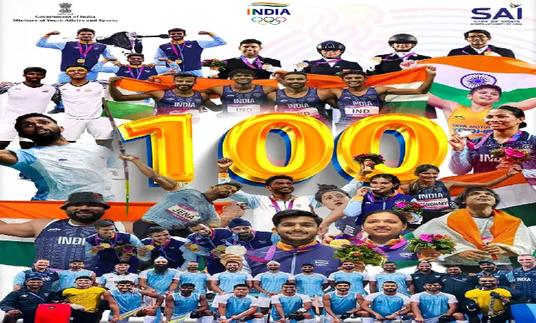 Prime Minister Narendra Modi hails India's historic 100th medal at the Asian Games 2023