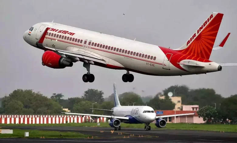 Air India Boeing 787 Dreamliner taking off from Mumbai Chhatrapati Shivaji Maharaj International Airport on its inaugural non-stop flight to Melbourne Tullamarine Airport.