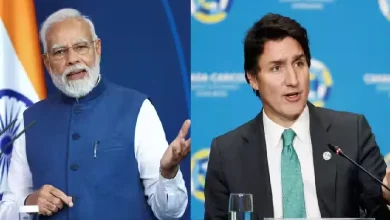 A Canadian diplomat meeting with an Indian diplomat