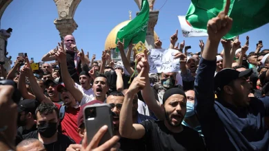 Clash at Al asqa Mosque