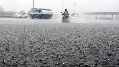 In Ahmedabad again, strong wind and rain broke down