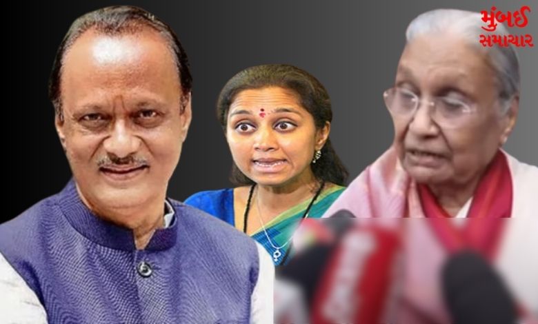 What did Supriya Sule say about Ajit Pawar's mother's wish?