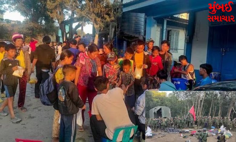 Insurgency in Myanmar: Thousands of people took refuge in the Indian border