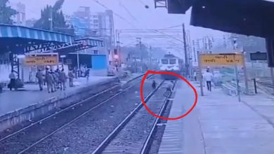 Old man rescued from train tracks