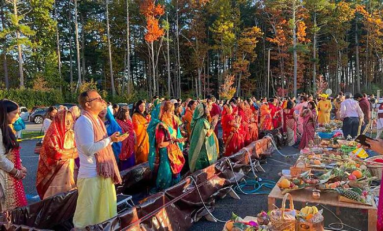 Chhath festival was also celebrated in California, America...