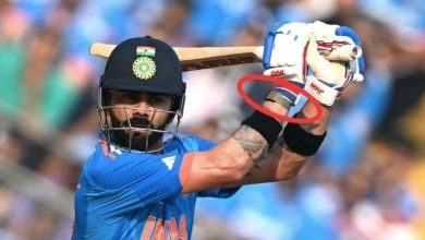Virat Kohli with Special Band on Hand