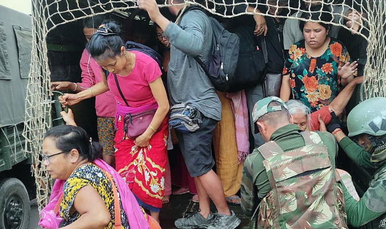 Manipur flood victims receiving aid