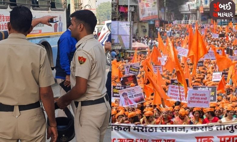 Beed police in action mode just before Jarange-Patil meeting