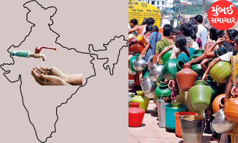 5.33 crore households water shortage India