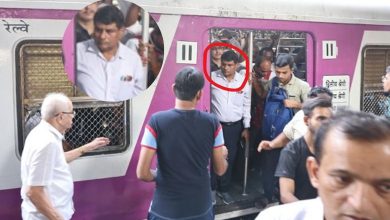 General Manager of Central Railway inspecting a local train in Mumbai