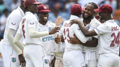 West Indies defeated England by four wickets in the first ODI match