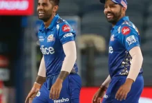 File photo of Suryakumar Yadav with former Mumbai Indians captain Rohit Sharma