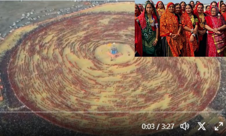 37 thousand Ahiranis in traditional dress playing Maharas created a record!