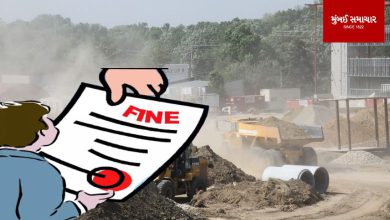 The municipality imposed a fine of two lakh rupees on two contractors who violated pollution related rules