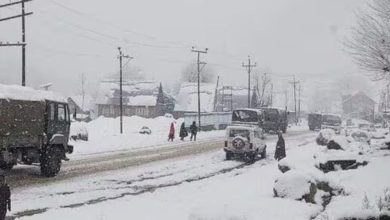 Jammu and Kashmir temperature below zero degree