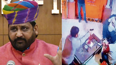 A news article about the murder of Sukhdev Singh Gogamedi, the chief of the Karni Sena in Rajasthan. The shooter has been identified and entered the house under a pretext.