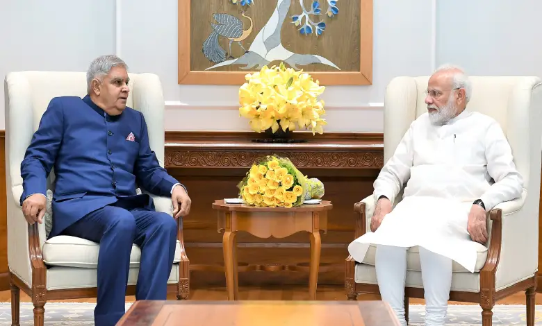 PM Modi &V-P Dhankhar