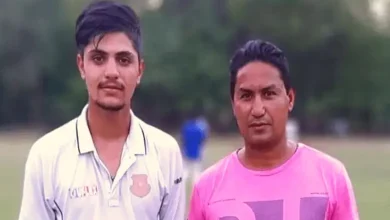 Sameer Rizvi, seen here with his maternal uncle Tankeeb Akhtar, was picked by CSK in IPL 2024 auction for Rs 8.40 crore